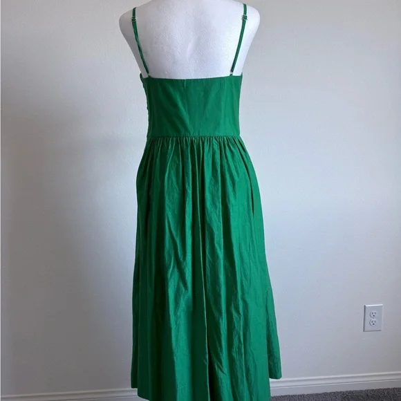 Kate Spade - Green Button-Down Dress with Bow Detail - Picture 2 of 3